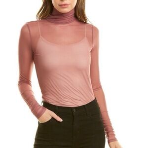 Cinq A Sept Mesh Turtleneck XXS